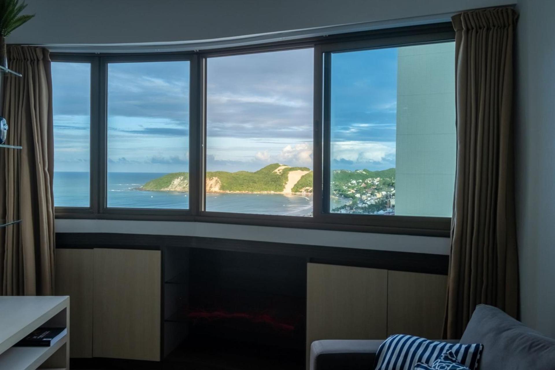 Flat Com 2 Quartos E Vista Mar Da Praia De Pontanegra-Wifi 300 Mb-Garagem-Familia-Criancas-Piscina-Pet Friendly Natal Kültér fotó